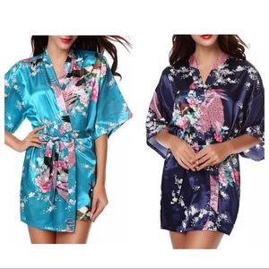 Both: Bridesmaids or Peacock Robes